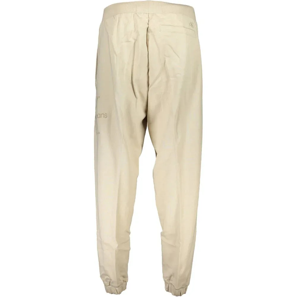 Calvin Klein Beige Cotton Men's Sweatpant - Zeiniez