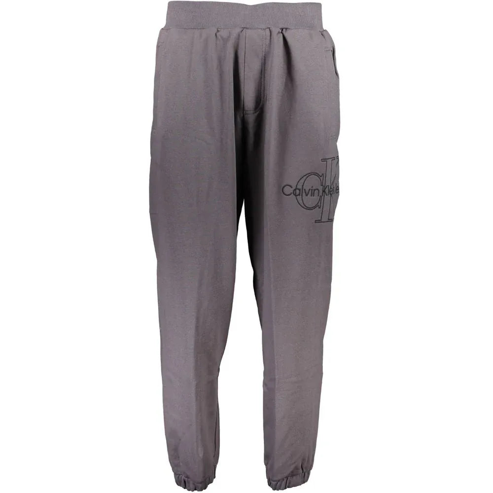 Calvin Klein Grigio Cotton Men's Sweatpant - Zeiniez