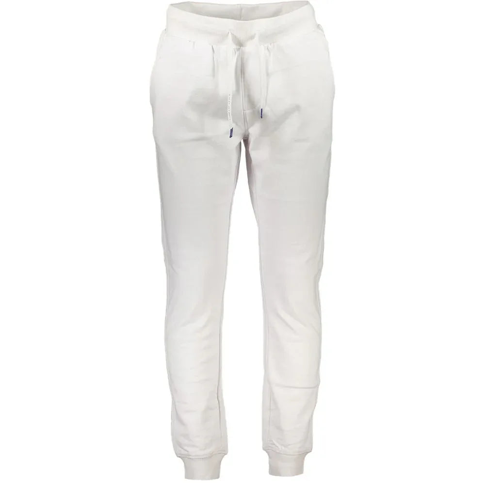 North Sails White Cotton Men's Sport Trouser - Zeiniez
