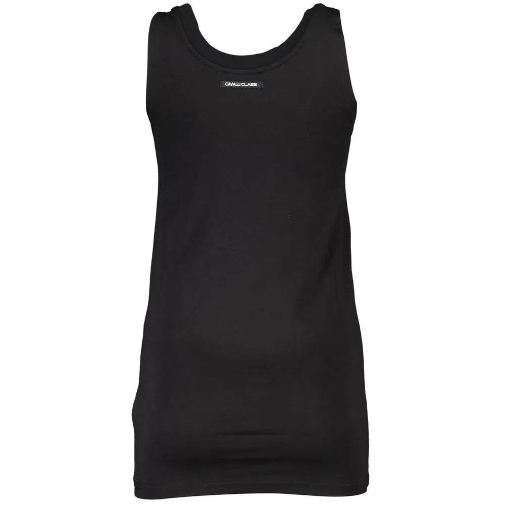 Cavalli Class Black Cotton Women Tank Top - Zeiniez