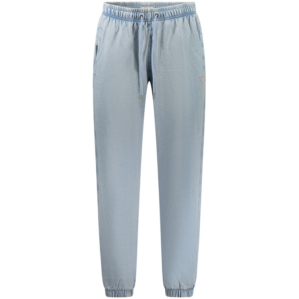 Guess Jeans Azzurro Cotton Men's Sport Trouser