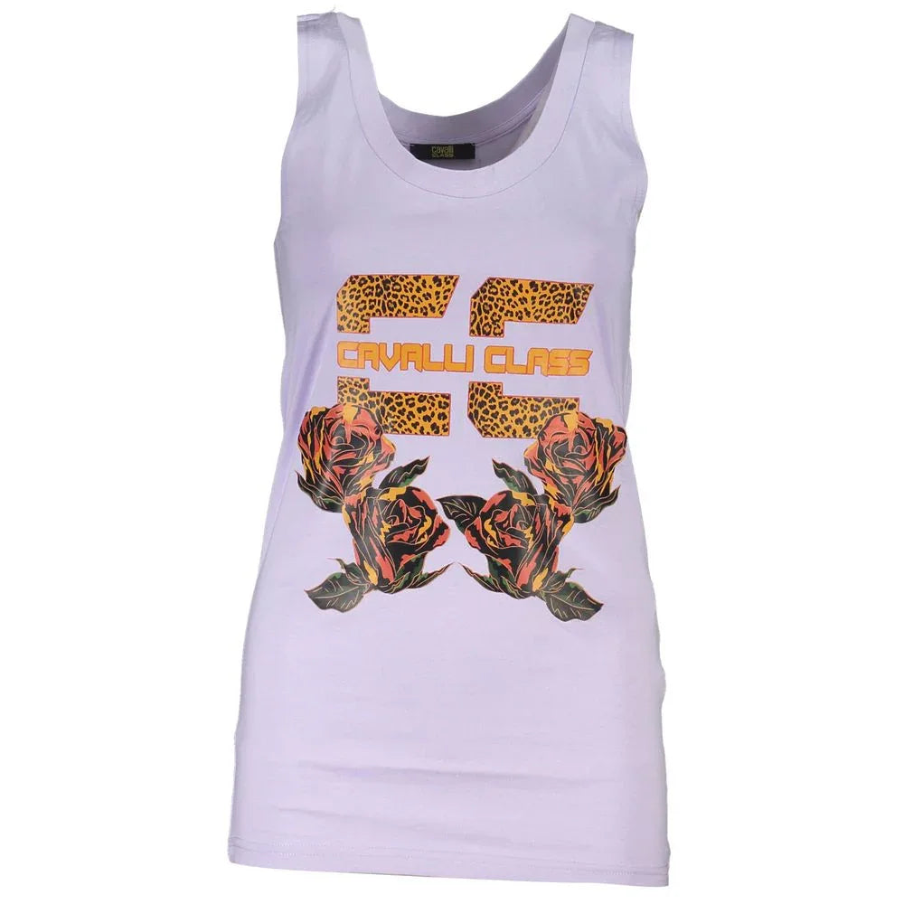 Cavalli Class Viola Cotton Women Tank Top - Zeiniez