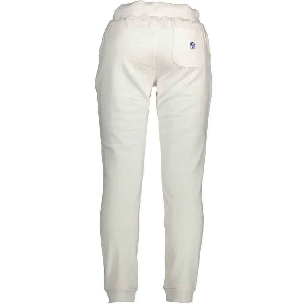 North Sails White Cotton Men's Sweatpant - Zeiniez