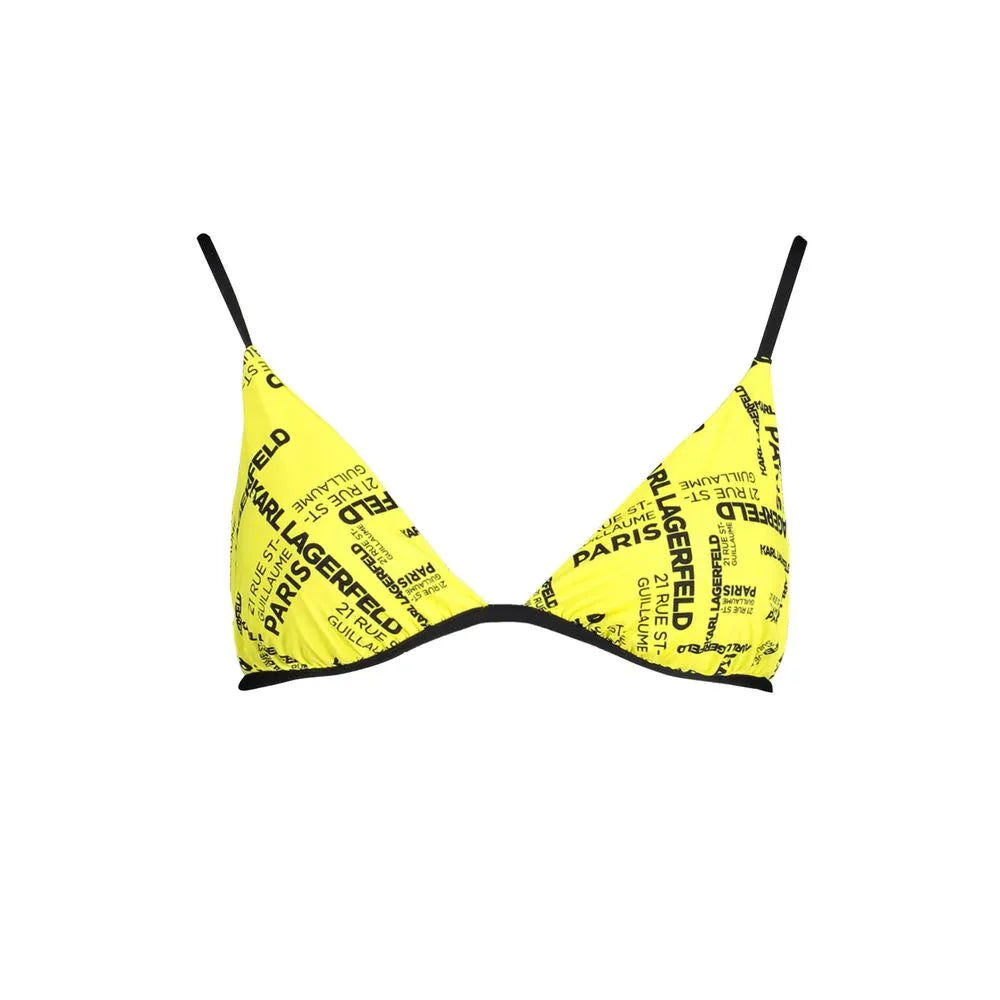 Karl Lagerfeld Yellow Polyamide Women Swimsuit - Zeiniez