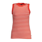 Gant Red Organic Cotton Women Tank Top - Zeiniez