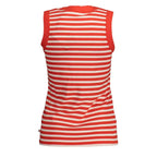 Gant Red Organic Cotton Women Tank Top - Zeiniez