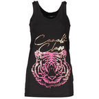 Cavalli Class Black Cotton Women's Tank Top - Zeiniez