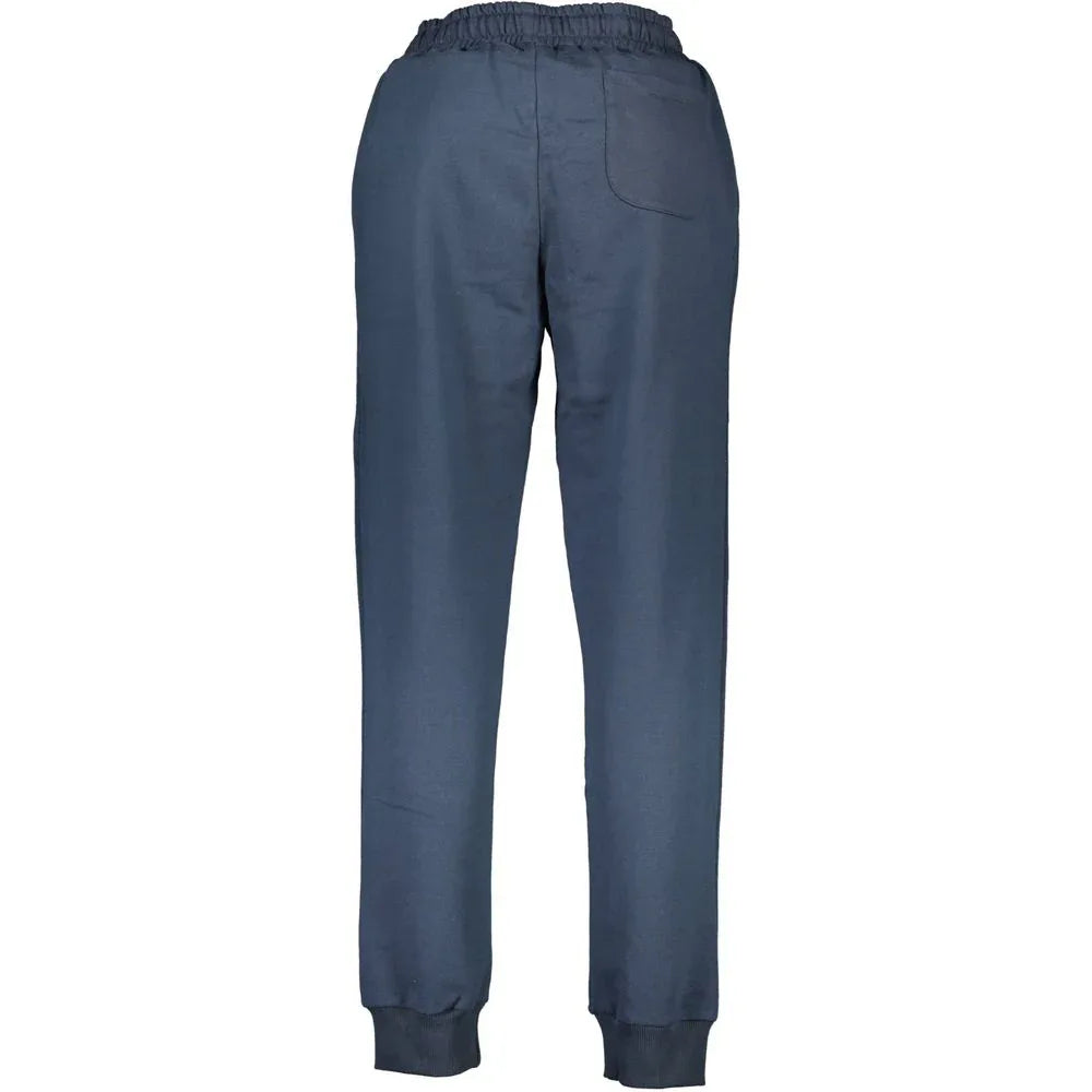 La Martina Blue Cotton Men Sweatpants - Zeiniez