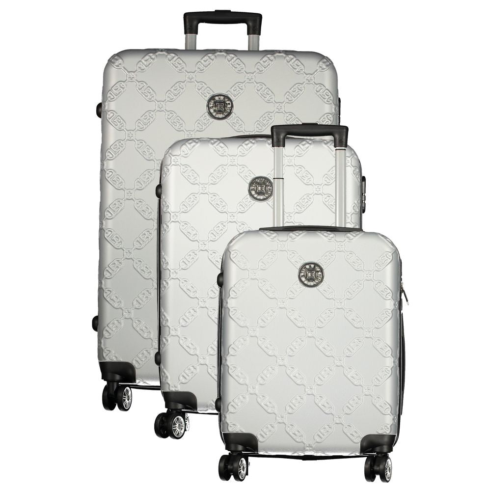 Laura Biagiotti Argento Poliuretano Women's Travel Trolley Set - Zeiniez