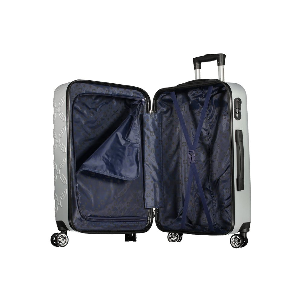Laura Biagiotti Argento Poliuretano Women's Travel Trolley Set - Zeiniez