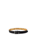 Alviero Martini Prima Classe Black Leather Regular Belt - Zeiniez