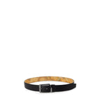 Alviero Martini Prima Classe Black Leather Regular Belt - Zeiniez