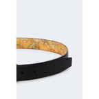 Alviero Martini Prima Classe Black Leather Regular Belt - Zeiniez