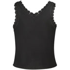 Guess Jeans Black Viscose Women's Tank Top