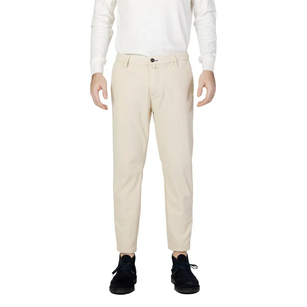 Borghese Beige Nylon Casual Pants - Zeiniez