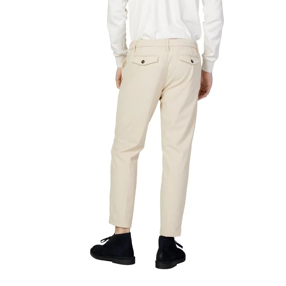 Borghese Beige Nylon Casual Pants - Zeiniez