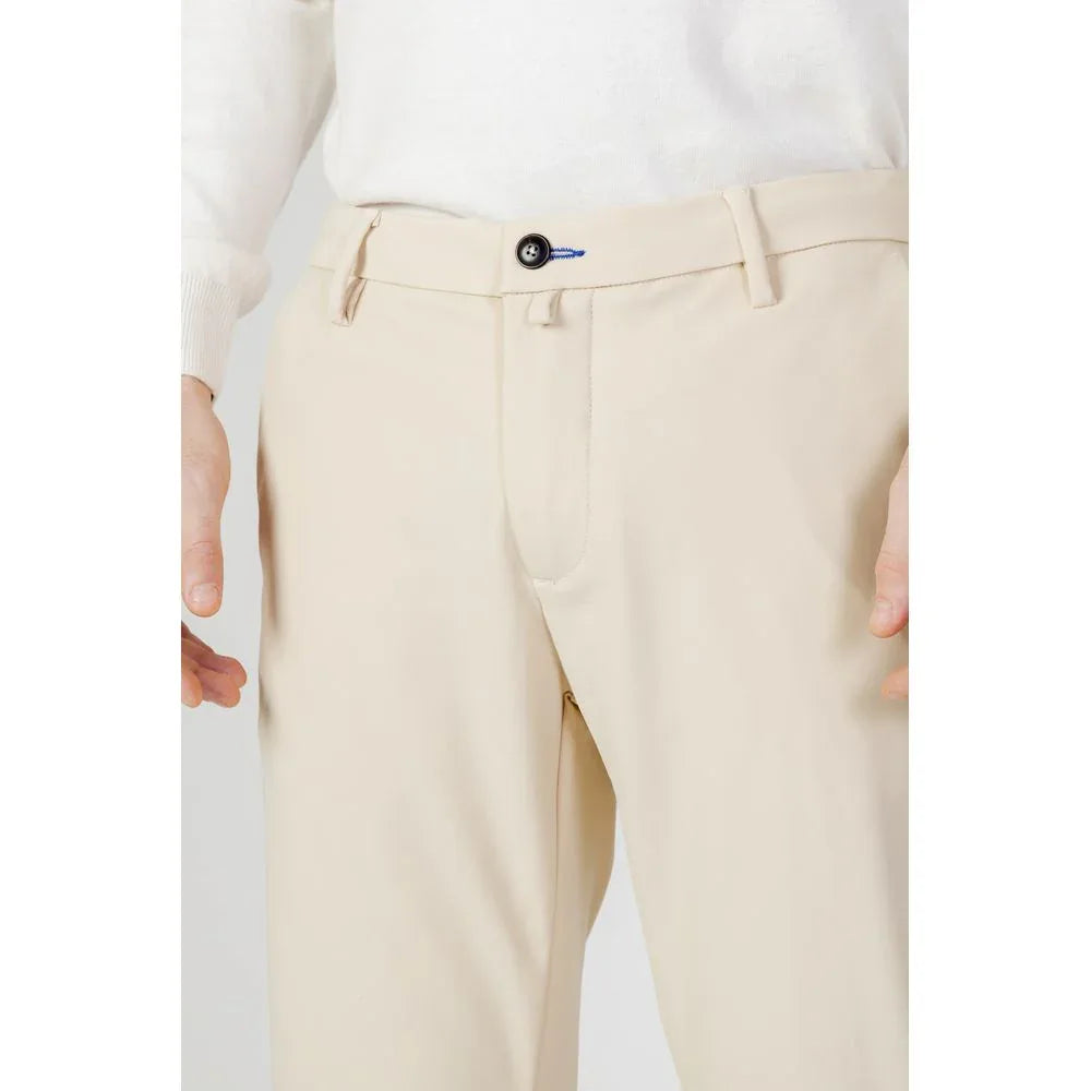 Borghese Beige Nylon Casual Pants - Zeiniez
