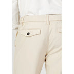Borghese Beige Nylon Casual Pants - Zeiniez