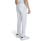 Borghese White Linen Casual Pants - Zeiniez