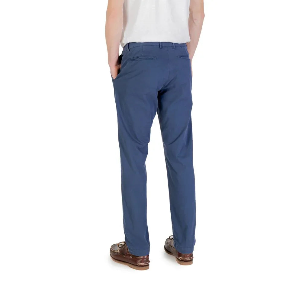 Borghese Blue Cotton Skinny Pants - Zeiniez