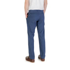 Borghese Blue Cotton Skinny Pants - Zeiniez