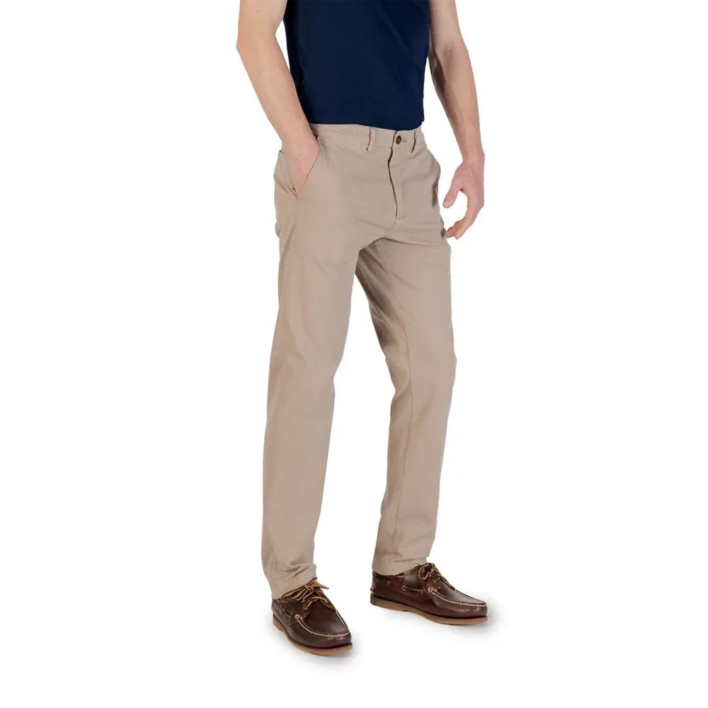 Borghese Beige Cotton Skinny Pants - Zeiniez