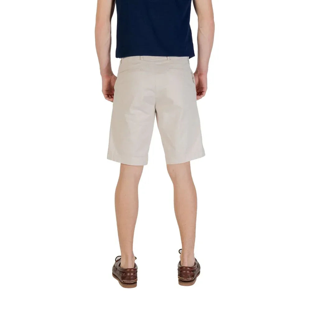 Borghese Bicolor Cotton Bermuda Shorts - Zeiniez