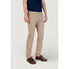 Borghese Beige Cotton Skinny Pants - Zeiniez