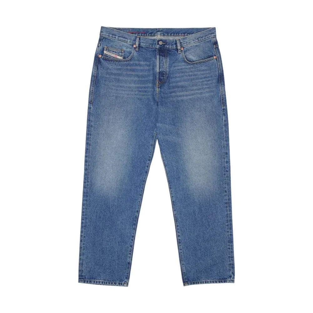 Diesel Blue Cotton Relaxed Fit Jeans - Zeiniez