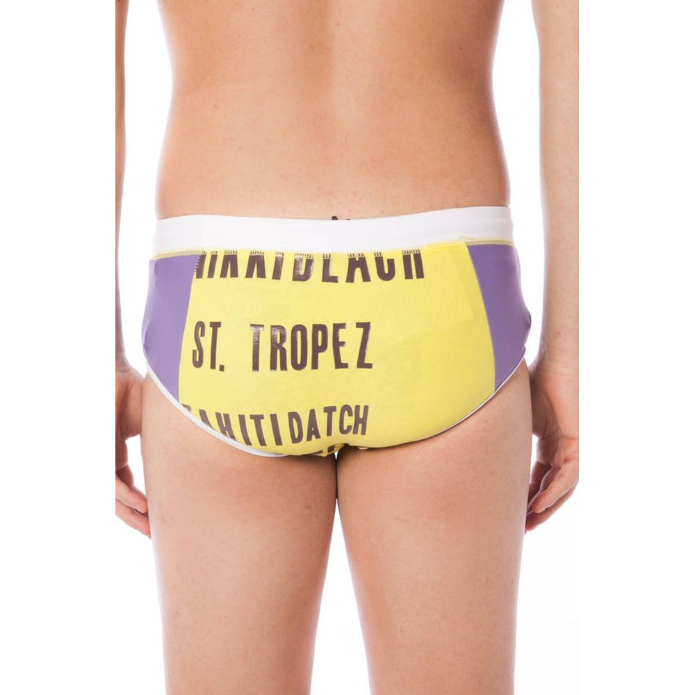 Datch Giallo Poliammide Men Swim Brief - Zeiniez