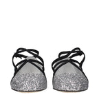 Jimmy Choo Gray Plastic Ballet Flats