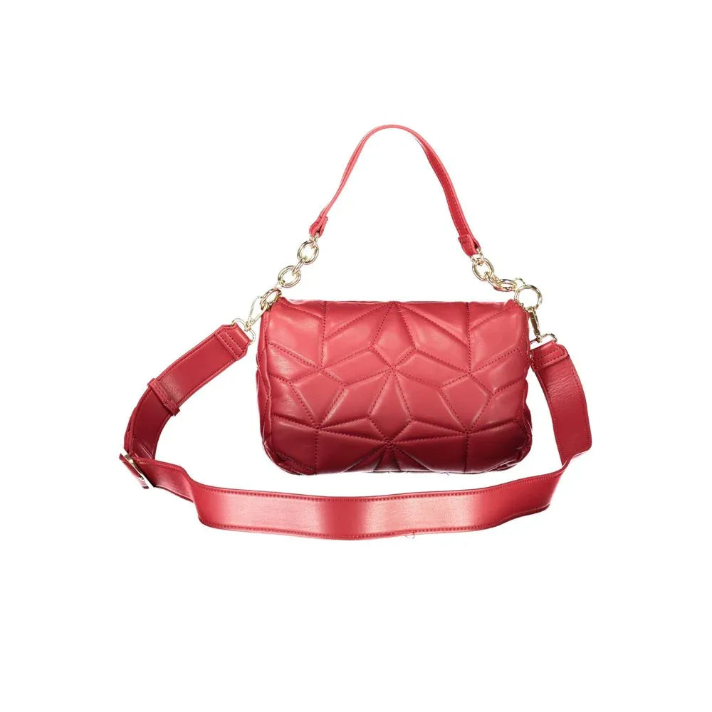 Mario Valentino Rosso Polyurethane Women Shoulder Bag - Zeiniez