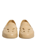 Dolce & Gabbana Beige Rubber Slides Low Top Sneakers Shoes - Zeiniez