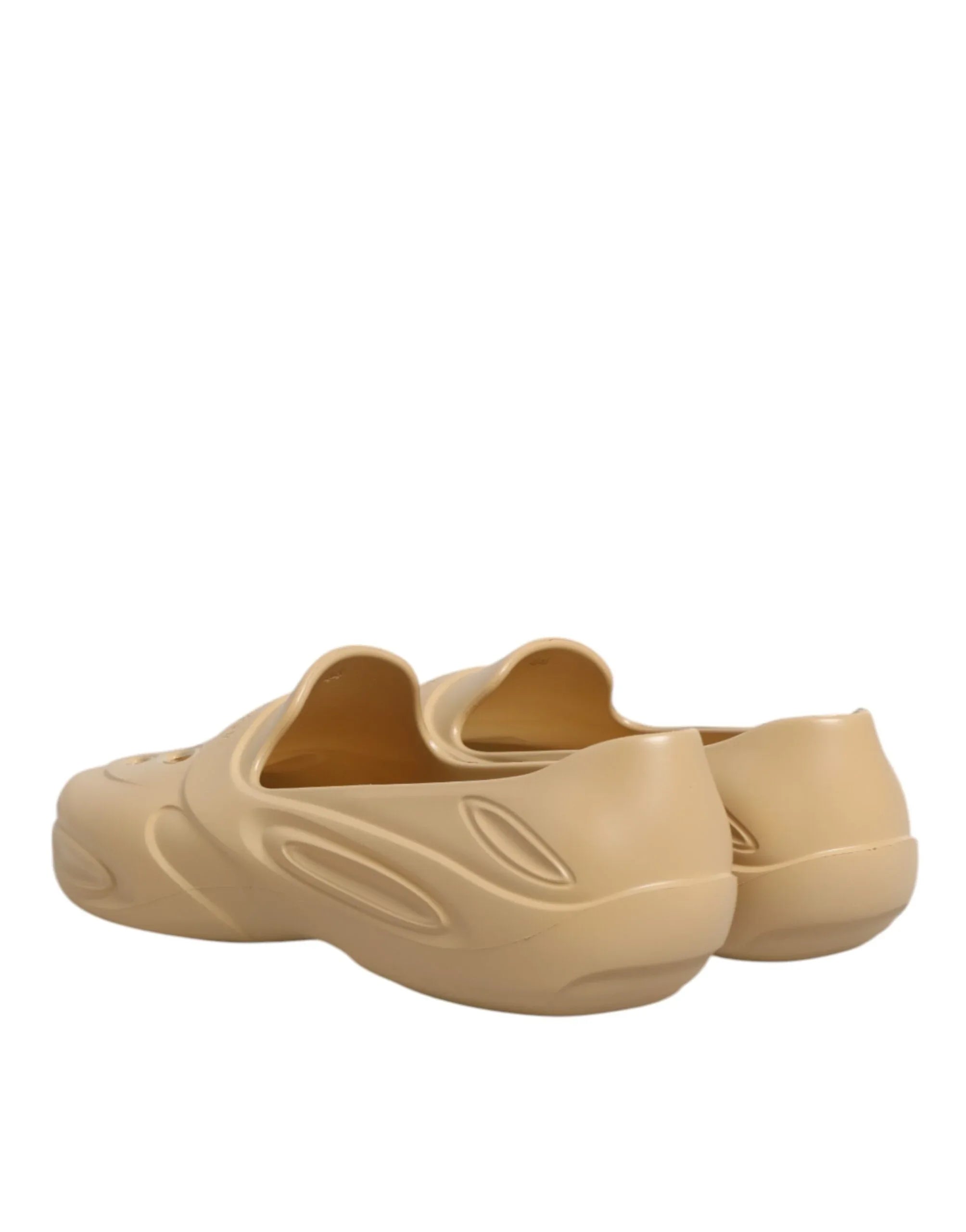 Dolce & Gabbana Beige Rubber Slides Low Top Sneakers Shoes - Zeiniez