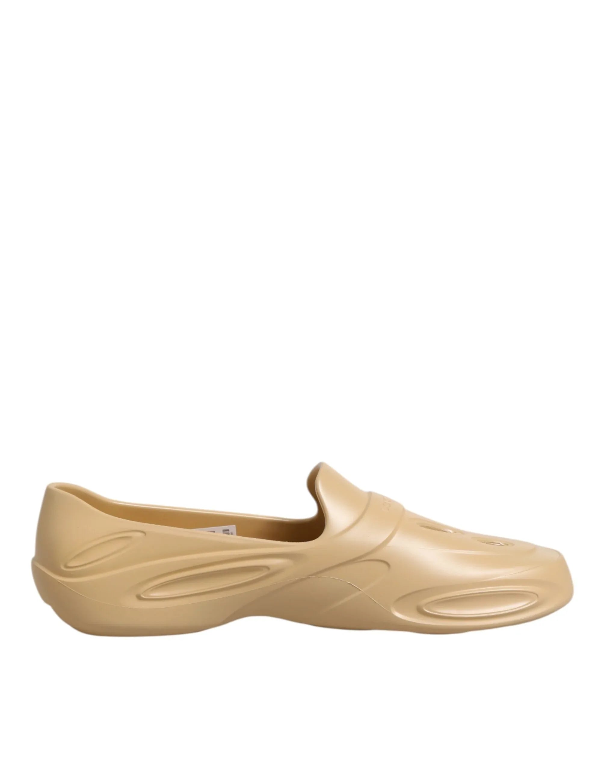 Dolce & Gabbana Beige Rubber Slides Low Top Sneakers Shoes - Zeiniez