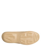 Dolce & Gabbana Beige Rubber Slides Low Top Sneakers Shoes - Zeiniez