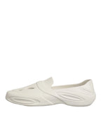 Dolce & Gabbana White Rubber Slides Low Top Sneakers Shoes - Zeiniez