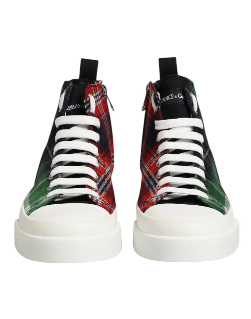 Dolce & Gabbana Multicolor Cotton High Top Men Sneakers Shoes - Zeiniez