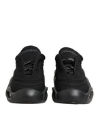 Dolce & Gabbana Black Lace Up Wave Low Top Men Sneaker Shoes - Zeiniez