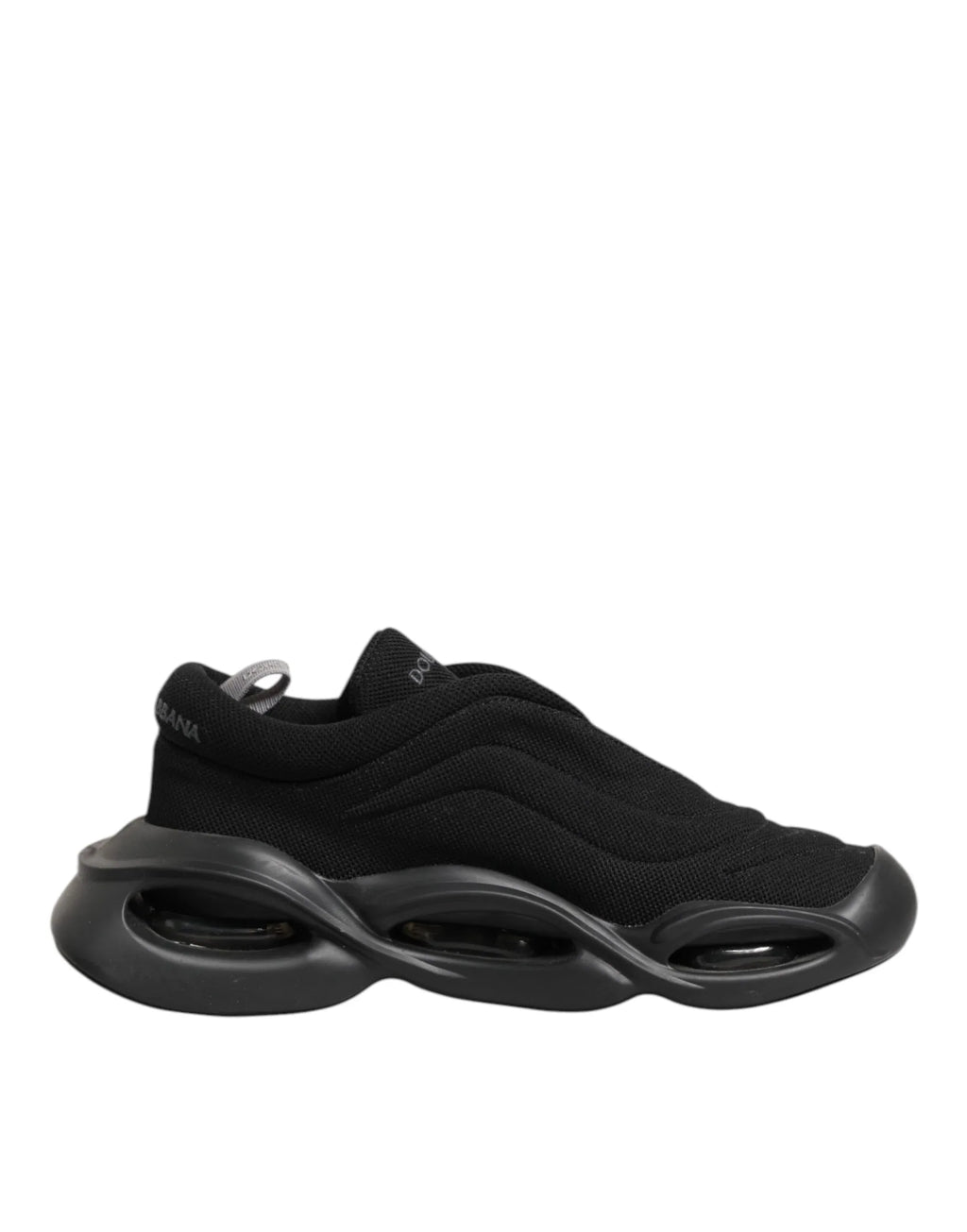 Dolce & Gabbana Black Lace Up Wave Low Top Men Sneaker Shoes - Zeiniez
