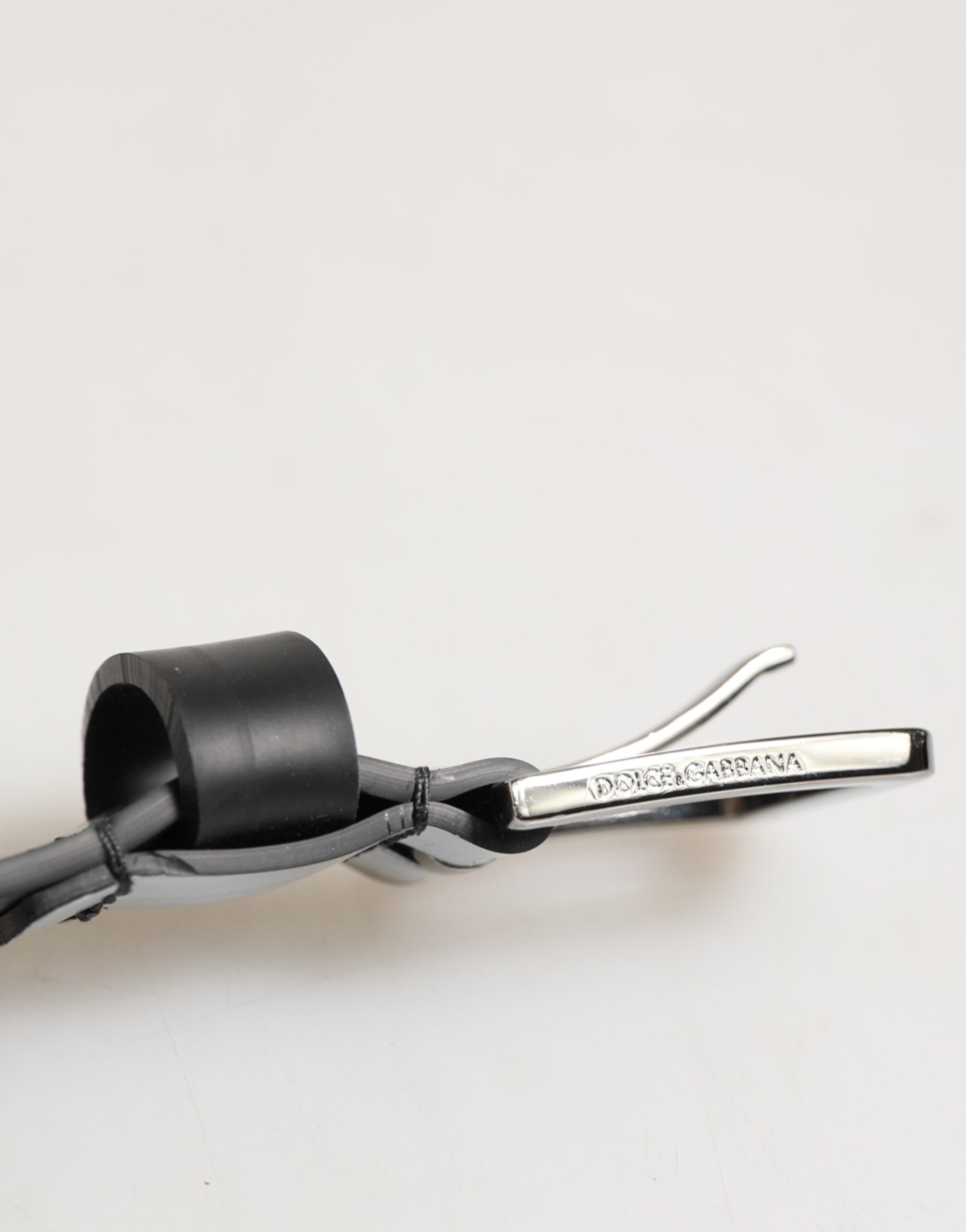 Dolce & Gabbana Multicolor PVC Floral Silver Buckle Men Belt - Zeiniez