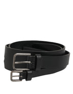 Dolce & Gabbana Black Double Strap Leather Buckle Men Belt - Zeiniez