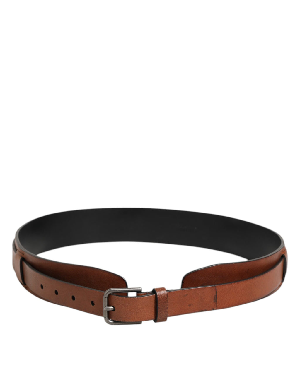 Dolce & Gabbana Brown Classic Gold Metal Logo Buckle Men  Belt - Zeiniez