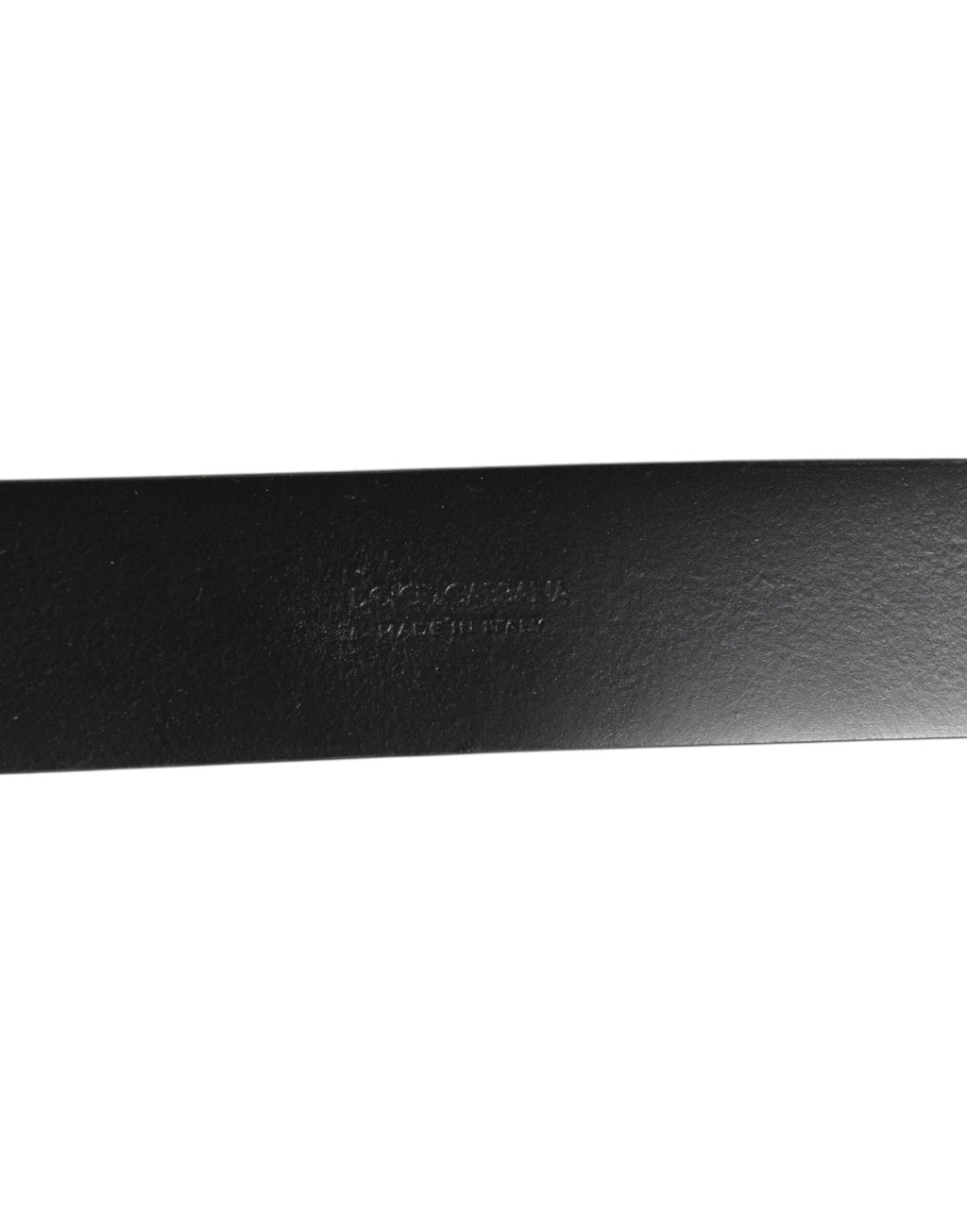 Dolce & Gabbana Black Leather Side Rings Brass Buckle Belt - Zeiniez