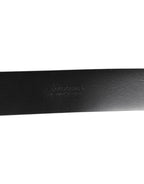 Dolce & Gabbana Black Leather Side Rings Brass Buckle Belt - Zeiniez