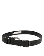 Dolce & Gabbana Black Key Ring Clip Attachments Buckle Belt - Zeiniez