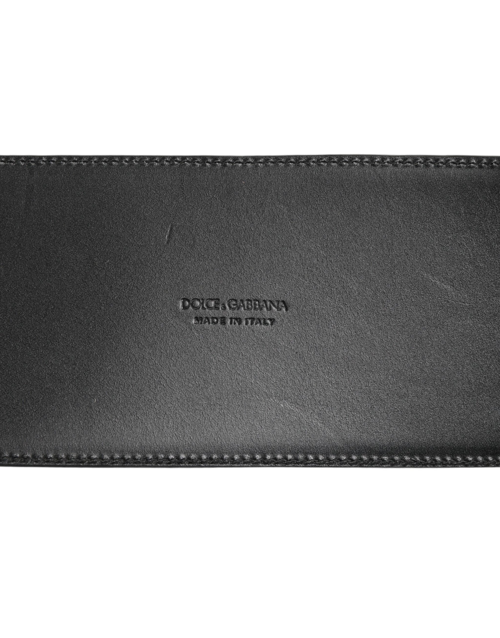 Dolce & Gabbana Black Leather 4-Strap Metal Multi-Buckle Belt - Zeiniez