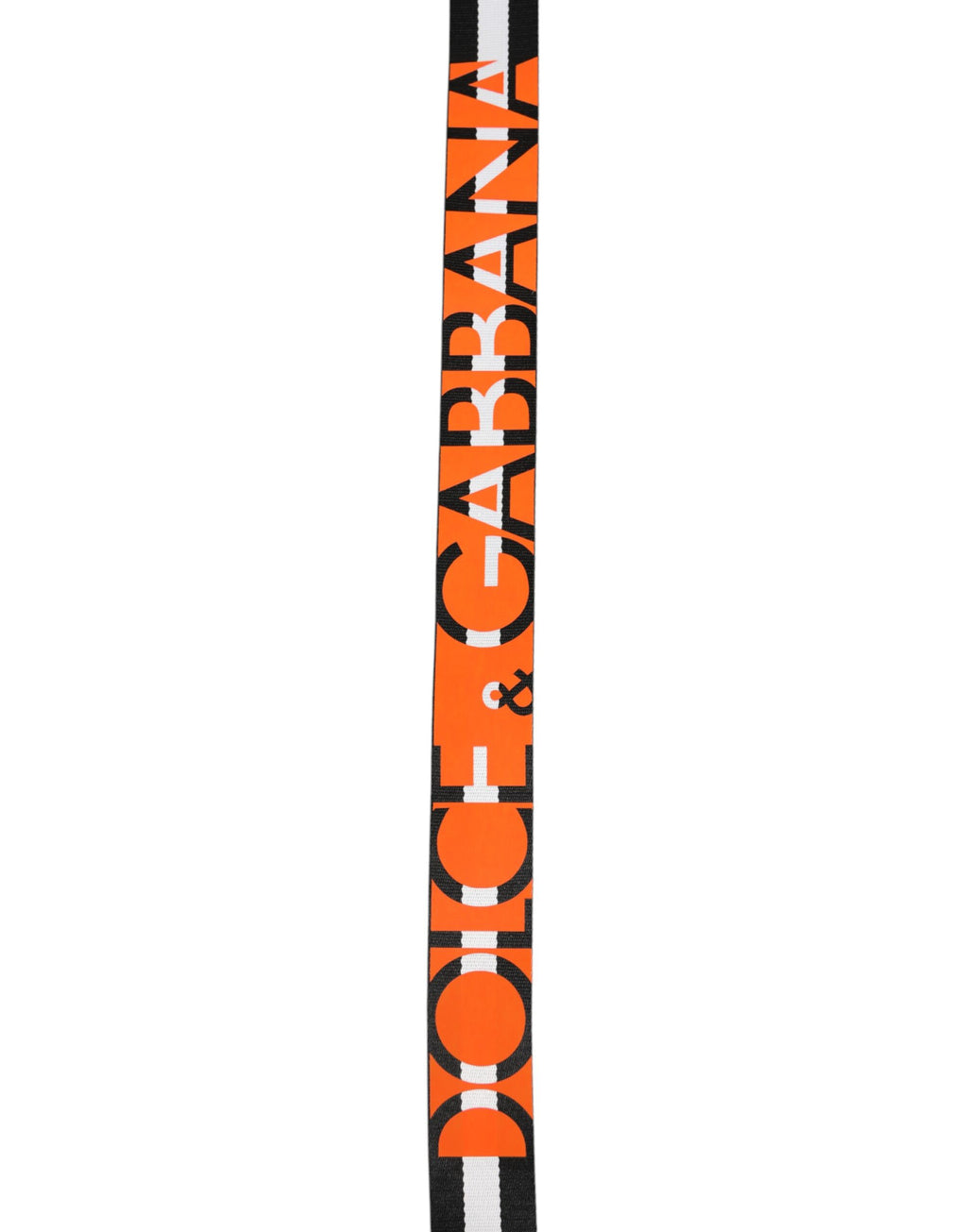 Dolce & Gabbana Black White Striped Logo Metal Buckle Belt - Zeiniez