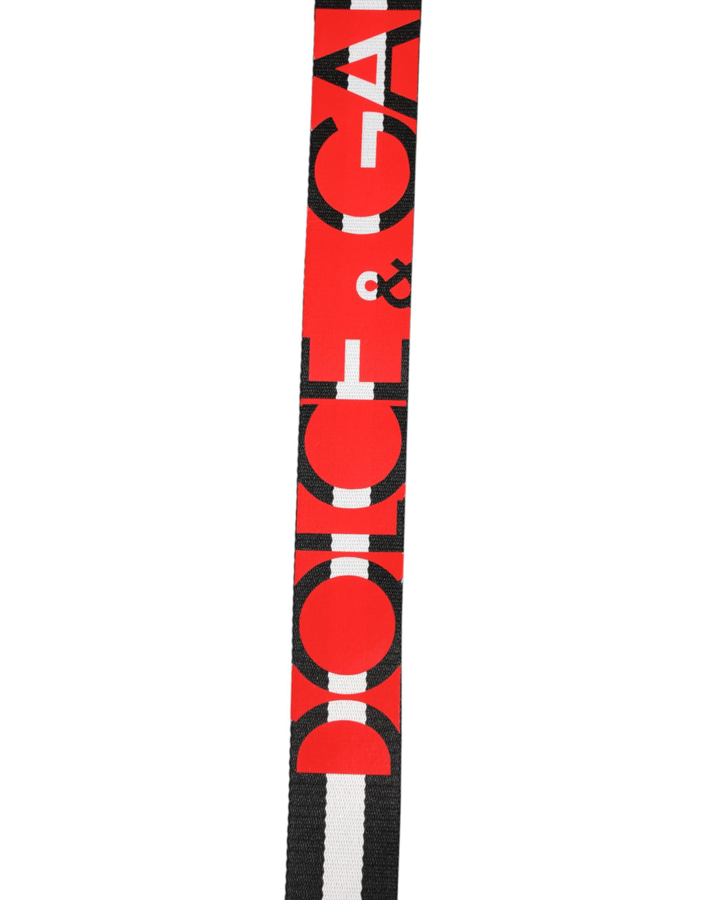 Dolce & Gabbana Black White Striped Logo Metal Buckle Belt - Zeiniez