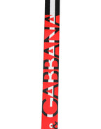 Dolce & Gabbana Black White Striped Logo Metal Buckle Belt - Zeiniez